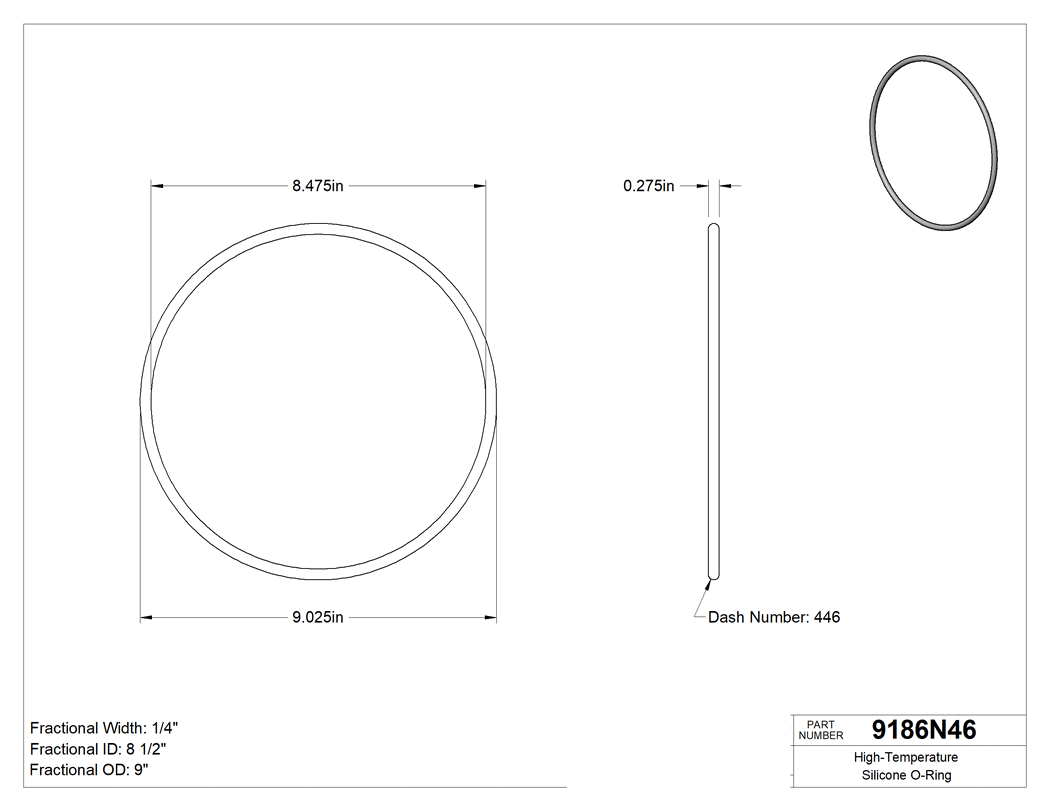 Technical drawing - 9186N46